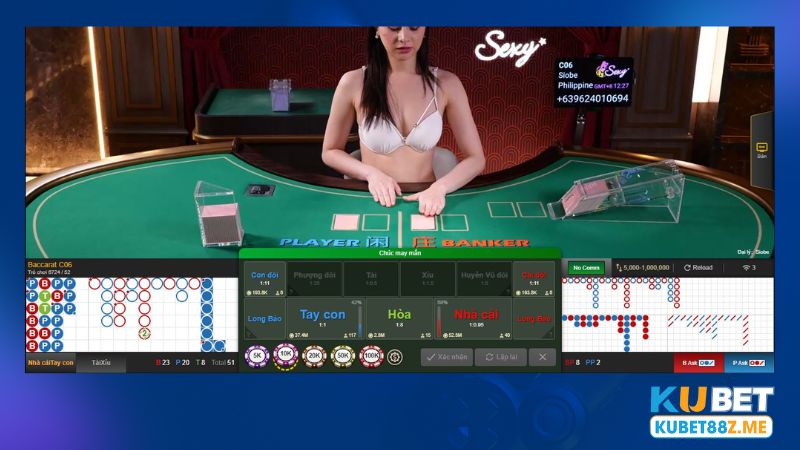 Chi tiết cách chơi Baccarat Kubet88 cho người mới