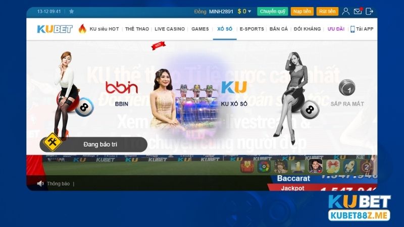 Sảnh cược xổ số hot nhất Kubet88